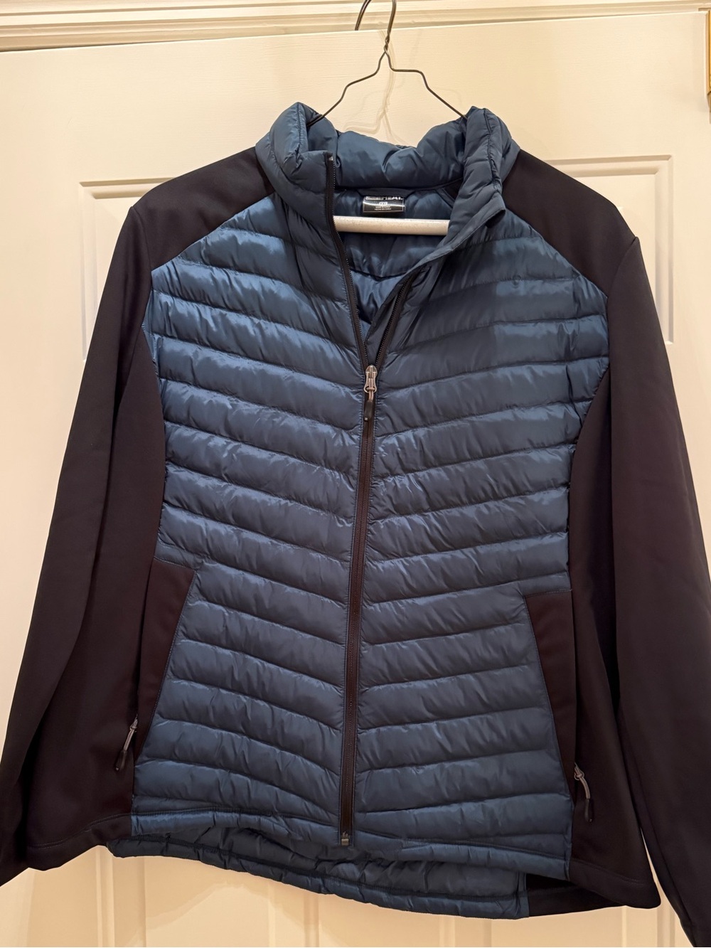 Lightweight Quilted Jacket in Blue and Black
